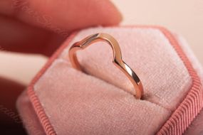 Женское кольцо из красного золота 16