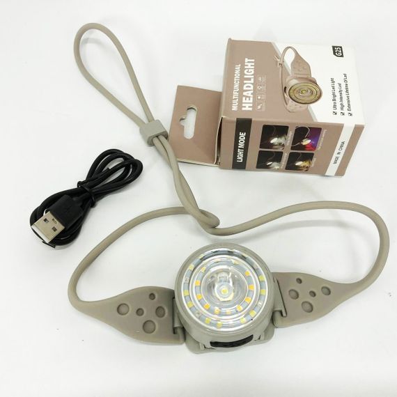 Ліхтарик налобний світлодіодний надпотужний G25-XPG+30SMD(white+yellow+red-blue), Налобний прожектор XF-57 | Зображення 8