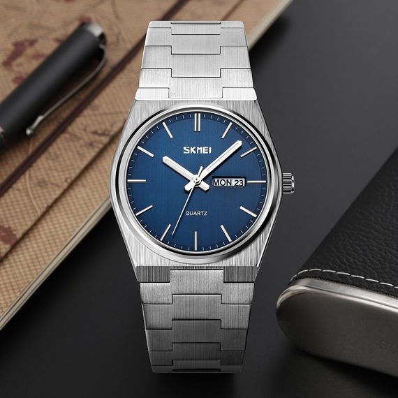 Чоловічий годинник Skmei 9288SIBU Silver-Blue | Зображення 3