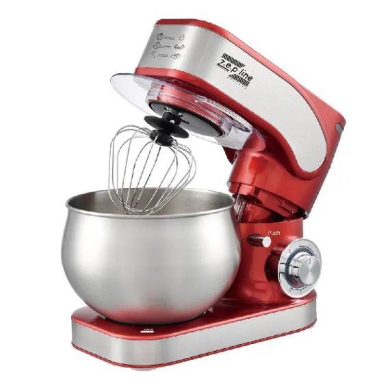 Кухонний тістоміс міксер 4в1 3500 Вт на 6 літрів Zepline з нержавіючої сталі ZP-136 | Зображення 1