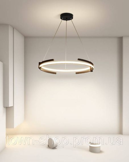 Люстра потолочная LED SGA18-600-bk Черный 40-200х65х65 см. | Зображення 5