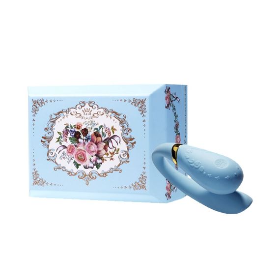 Смартвібратор для пар Zalo — Fanfan Royal Blue | Зображення 9