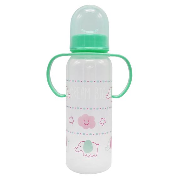 Бутылочка пластиковая с ручками MGZ-0207(Green) 250 мл