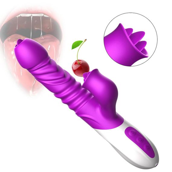 Вібратор - Silicone Vibrator, USB, 10 Function &Thrusting Function, Heating Sex Aura | Зображення 3