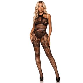 БодіСтокінг (Боді комбінезон Сітка) Babydoll 46 Чорний 6085