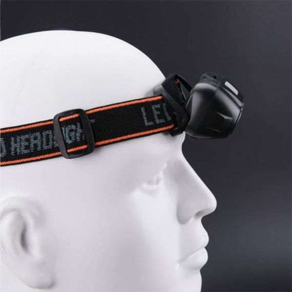 Ліхтар налобний акумуляторний KX-215-LED+2COB Чорний