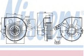 Вентилятор салону AUDI, VW (вир-во Nissens) NISSENS 87028 на SEAT IBIZA V (6J5, 6P5)