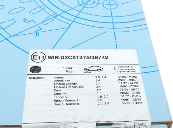 Диск тормозной передний Mitsubishi Lancer 02- Outlander 03- 276x26  с покрытием  ADC443104 | Зображення 4