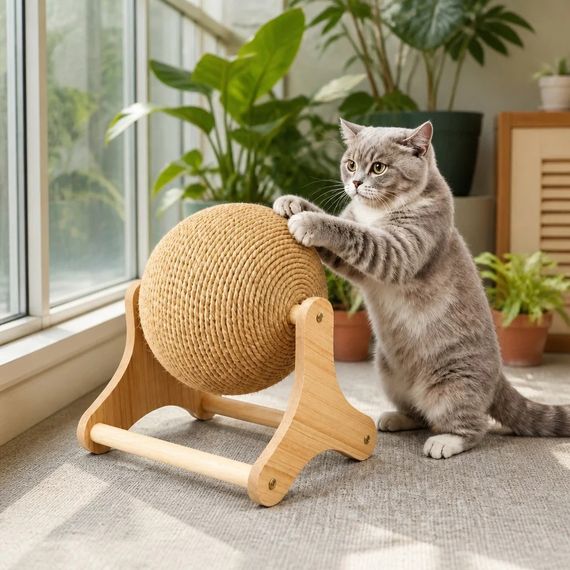Когтеточка KAT-04 з круглою канатною сферою на основі | Зображення 5