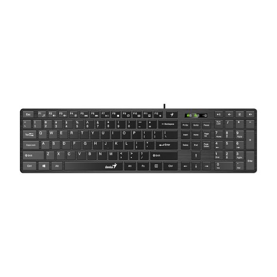 Клавіатура Genius SlimStar 126 USB Black Ukr (31310017407)