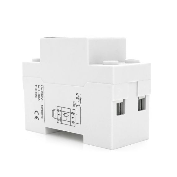 Защитное реле с контролем тока SAP01.1-30A, 230V, на DIN-рейку 2P, кнопка сброса | Зображення 2