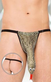 Мужские стринги - Thong 4440, silver - S-L sexstyle