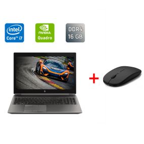 Мобільна робоча станція Б-клас HP zBook 15 G6 / 15.6" (1920x1080) IPS / Intel Core i7-9850H (6 (12) ядер по 2.6 - 4.6 GHz) / 16 GB DDR4 / 512 GB SSD / nVidia Quadro T1000, 4 GB GDDR5, 128-bit / Fingerprint / WebCam / HDMI б/в + Подарунок Миша / USB