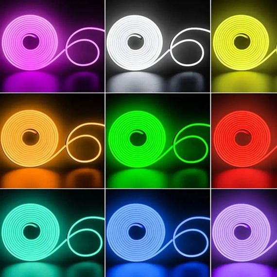 Умная неоновая лента от USB, 10 м, пульт + Bluetooth, Rgb / RGB лента / Гибкий неон / Лента светодиодная | Зображення 4