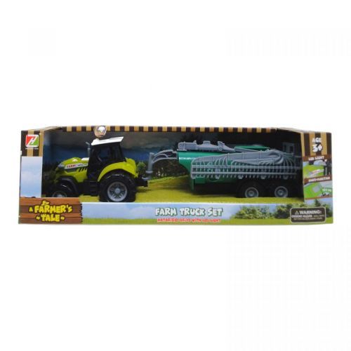 Уценка. Трактор "Farm Truck Set" подсветка, звук, прицеп нет звука