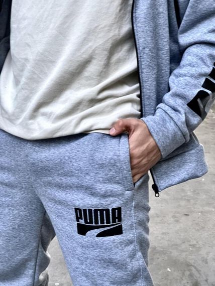 Чоловічий спортивний костюм Puma сірий | Зображення 1