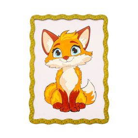 Детский набор для росписи по дереву "Лисичка" Puz-22959 формат А4