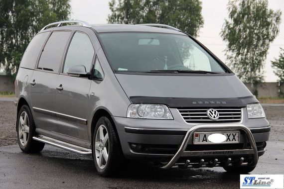 Кенгурятник WT004 (нерж) 60 мм для Volkswagen Sharan 1995-2010 рр | Зображення 2