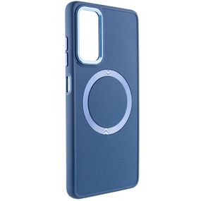 TPU чехол Bonbon Metal Style with MagSafe для Samsung Galaxy A15 4G/5G / M15 5G Синий / Cosmos Blue