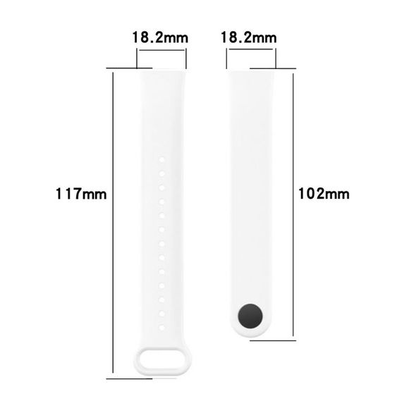 Силіконовий ремінець Primo для фітнес браслета Xiaomi Redmi Smart Band Pro (M2101B1 / BHR5501GL) - White | Зображення 3