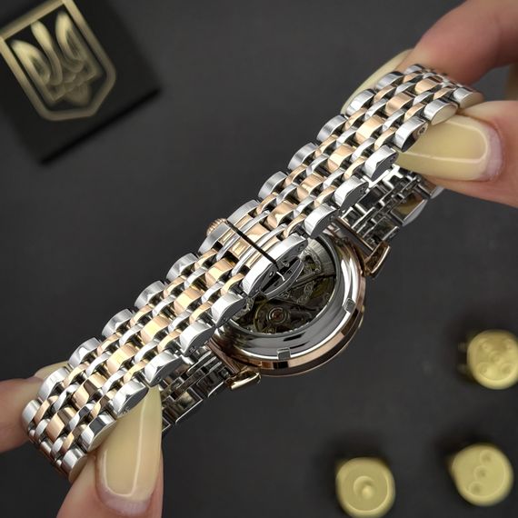Класичний жіночий годинник Awarder 047 Де би не була Silver-Gold-Black, водонепроникний | Зображення 4