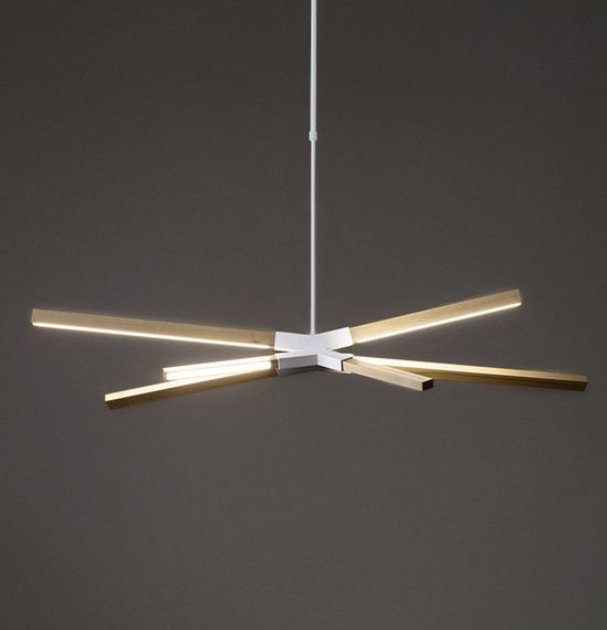 Люстра світлодіодна підвісна LED світильник для квартири на стелю лед 26438 Білий 65-115х35х86 см.