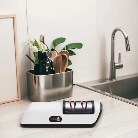 Електроточилка для ножів та ножиць електрична з акумулятором White | Зображення 5