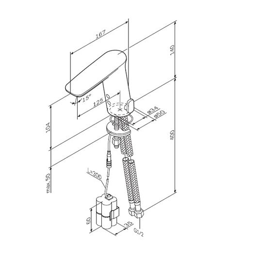 Смеситель для раковины сенсорный AM.PM Inspire 2.0 F50A02300 | Зображення 1