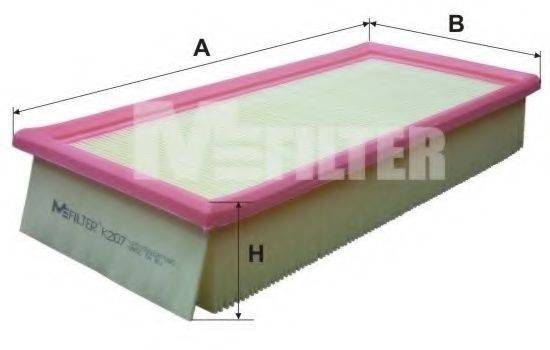 Фільтр повітряний BMW (вир-во M-filter) MFILTER K207 на BMW 5 седан (E34)