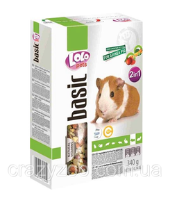 Повнораціонний корм для морських свинок Lolo Pets фруктово-овочевий 340 г LO-71304