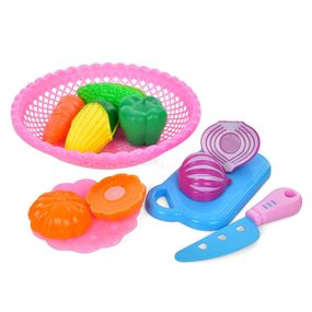 Детский игровой набор "Продукты" S073(Pink) на липучке, овощи