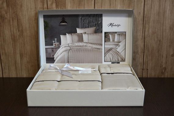 Постільна білизна First Choice Deluxe Satin 200х220 Modalife Soil | Зображення 1