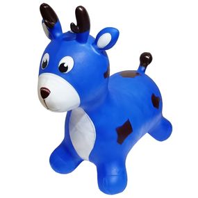 Дитяча іграшка-стрибун "Олень" RB2519 музика, світло Синій