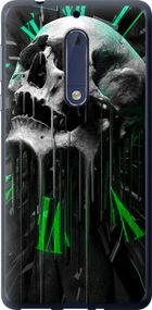 Чехол на Nokia 5 Череп-часы "4100u-804-17620"