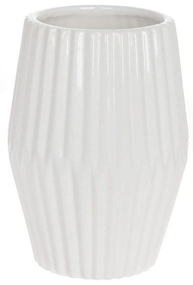 Ваза итерьерная Frock White 18см