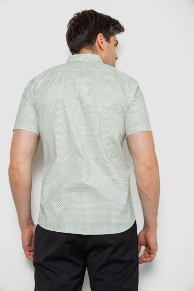 Рубашка мужская с коротким рукавом, цвет оливковый, 214R6917-13 | Зображення 3
