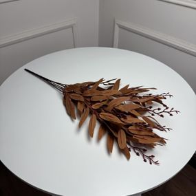 Рускус букет искусственный, В-55 см 5шт/уп. Цвет: коричневый HM-68