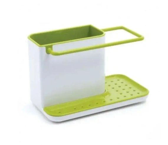 Універсальний органайзер для кухні на раковину 3 в 1 DAILY USE, для щіток, губок, мила та рушників | Зображення 1