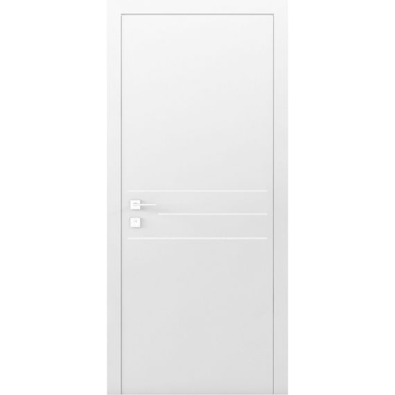 Двери Rodos CORTES PRIMA 1G + молдинг, PRIMA 3G + молдинг Белый матовый