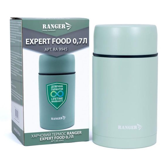 Термос пищевой 700 мл Ranger Expert Food RA 9945 нержавеющая сталь сохраняет тепло | Зображення 1