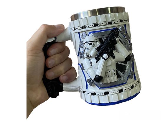 Кухоль Чашка Келих 3D Неіржавка сталь Star Wars Штурмовик 550 мл | Зображення 4