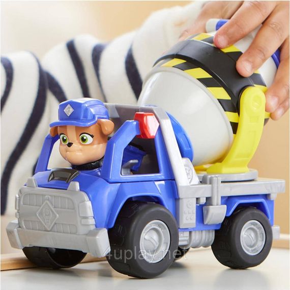 Щенячий патруль Крепыш и команда Бетономешалка Микс Оригинал Paw Patrol Rubble & Crew Mix’s Cement Mixer | Зображення 4