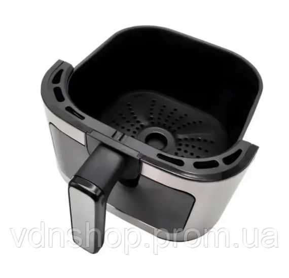 Аерогриль Rainberg RB 2268 4200W аерофрітюрниця безмасляна для приготування без олії з регулюванням температури 8 л | Зображення 6