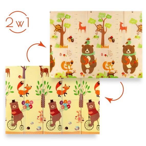 Детский складной коврик NILS FUN MD05 FOREST 190x150 см | Зображення 3