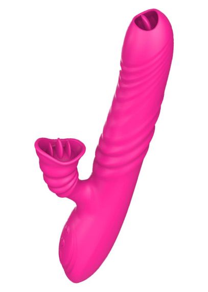 Вібратор Angelia USB 3 functions of thrusting / 20 vibrations Pink Sex Aura