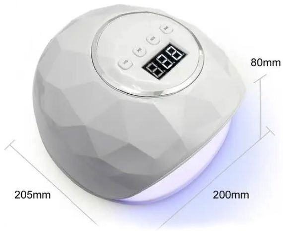 Лампа для манікюру та педикюру UVLED SUN F6 86 Вт для сушіння гель лаку Біла | Зображення 6