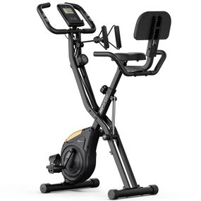 Велотренажер Hop-Sport HS-3030X Apeks X-Bike чорно-золотистий