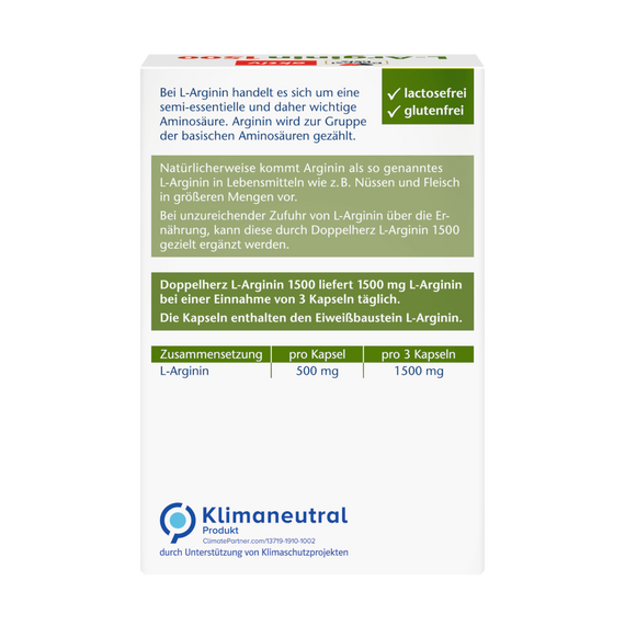 Капсули Доппельгерц L-Аргінін Doppelherz L-Arginin | Зображення 1