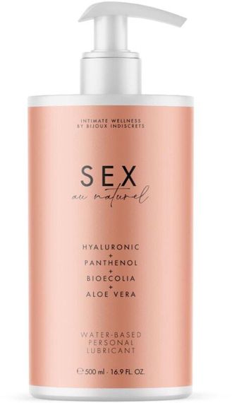 Лубрикант на водній основі Bijoux Indiscrets Sex Au Naturel універсальний, 500 мл Sex Aura