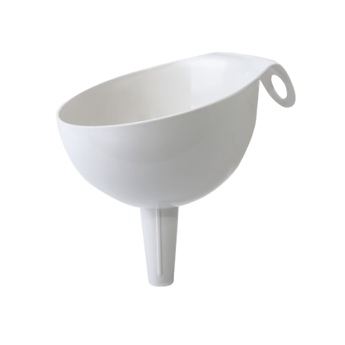 Воронка зливна середня пластик біла троянда Алеана